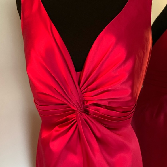 Jones New York red satin dress - Picture 9 of 10